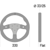 SPARCO ohjauspyörä, R330 (330/-mm), Nahka-2