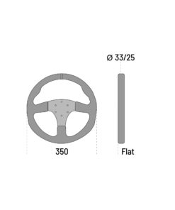 SPARCO ohjauspyörä, R350 (350/-mm), Nahka-2
