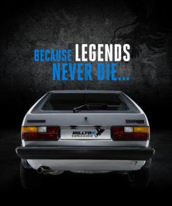 Volkswagen Golf MK1 GTI, Milltek pakoputkisto (Resonated, OE downpipelle)-3