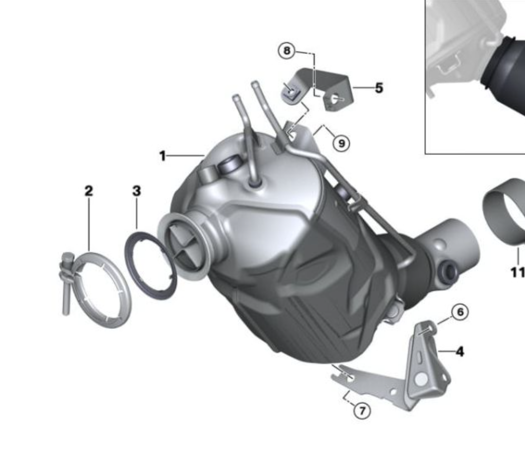 BMW DPF hiukkassuodatin B47D20A (F20 / F30-series)