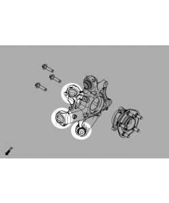 Hardrace takatukivarren puslat (etupuoli), Tesla Model 3 / Model Y-3