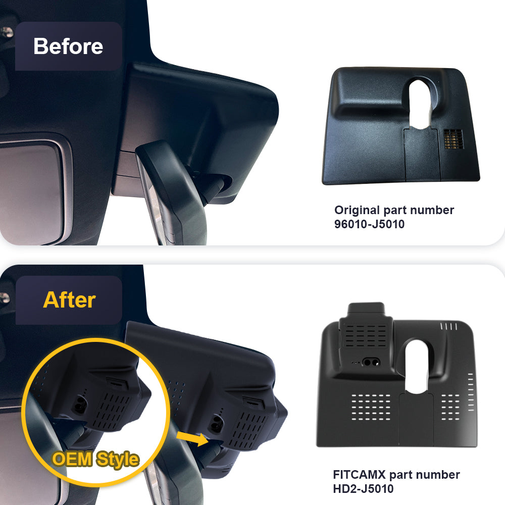 FitcamX autokamera, Kia Stinger 2018-2021 mallit-3