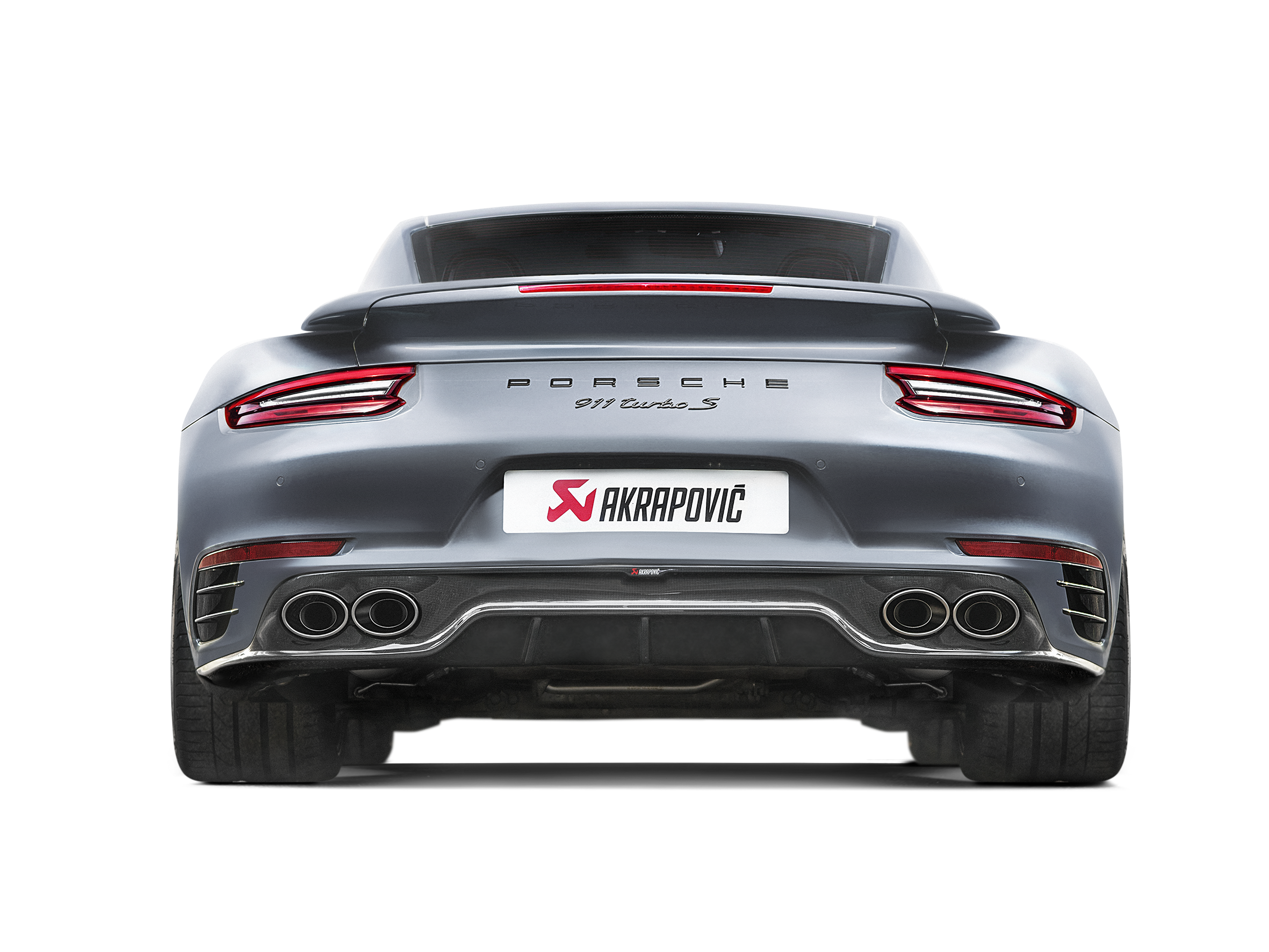 Porsche 911 Turbo / Turbo S (991.2) (2016-2019) Akrapovic Hiilikuitudiffuusori (Gloss)-3