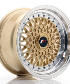 JR Wheels JR9 15x8 ET20 4x100/108 Gold w/Machined Lip