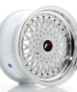 JR Wheels JR9 15x8 ET20 4x100/108 White w/Machined Lip