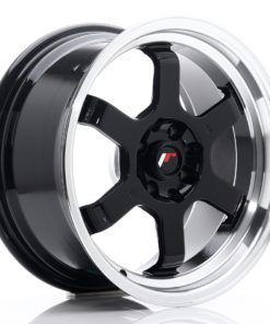 JR Wheels JR12 16x8 ET15 4x100/114 Gloss Black