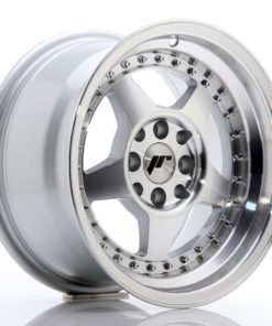 JR Wheels JR6 15x8 ET5 4x100/114 Silver Machined Face