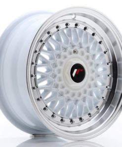 JR Wheels JR9 15x7 ET20 4x100/108 White w/Machined Lip