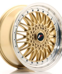 JR Wheels JR9 18x8 ET35-40 (Custom PCD) Gold w/Machined Lip