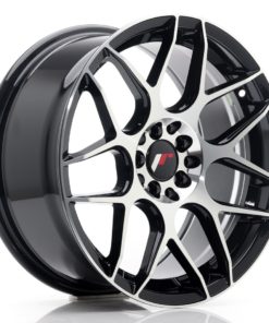 JR Wheels JR18 17x8 ET35 5x100/114 Gloss Black Machined