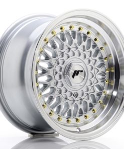 JR Wheels JR9 15x8 ET20 (Custom PCD) Silver w/Machined Lip