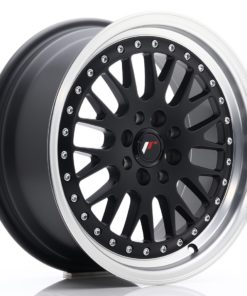 JR Wheels JR10 16x7 ET30 4x100/108 Matt Black w/Machined Lip