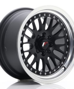 JR Wheels JR10 15x8 ET20 4x100/108 Matt Black w/Machined Lip