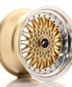 JR Wheels JR9 17x10 ET20 (Custom PCD) Gold w/Machined Lip