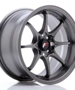 JR Wheels JR5 15x8 ET28 4x100 Matt Gun Metal