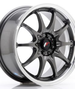JR Wheels JR5 16x7 ET30 4x100/108 Gun Metal w/Machined Lip