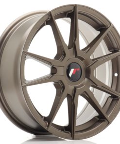 JR Wheels JR21 17x7 ET25-40 (Custom PCD) Matt Bronze