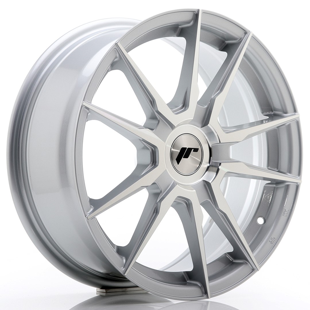 JR Wheels JR21 17x7 ET25-40 (Custom PCD) Machined Silver
