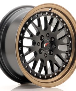 JR Wheels JR10 16x7 ET30 4x100/108 Matt Black w/Bronze Lip