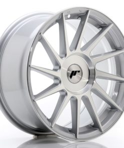 JR Wheels JR22 17x8 ET25-35 (Custom PCD) Silver Machined Face