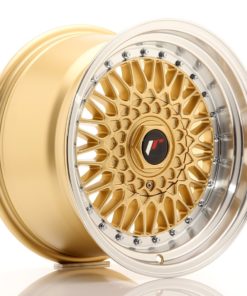 JR Wheels JR9 16x9 ET20 (Custom PCD) Gold w/Machined Lip