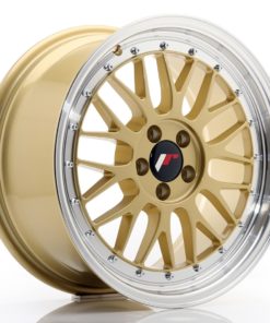 JR Wheels JR23 17x8 ET35 5x100 Gold w/Machined Lip