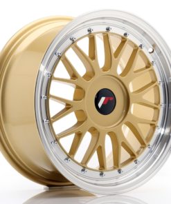 JR Wheels JR23 17x8 ET20-45 (Custom PCD) Gold w/Machined Lip