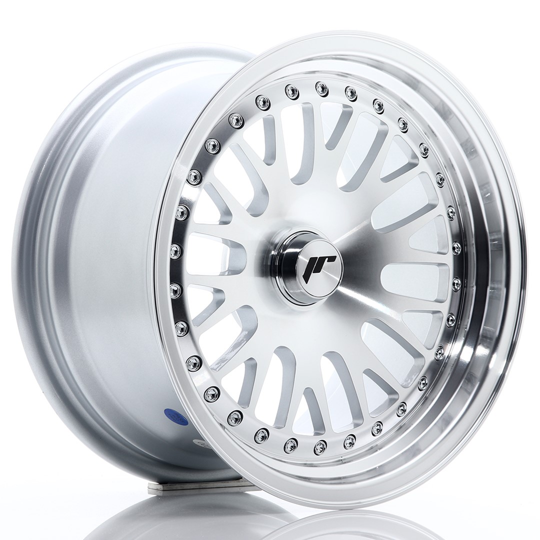 JR Wheels JR10 15x8 ET20 (Custom PCD) Silver Machined Face
