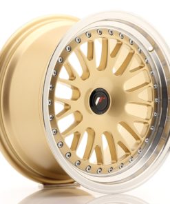 JR Wheels JR10 16x8 ET20 (Custom PCD) Gold w/Machined Lip