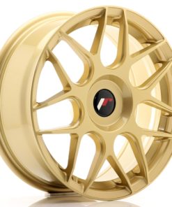 JR Wheels JR18 17x7 ET20-40 (Custom PCD) Gold