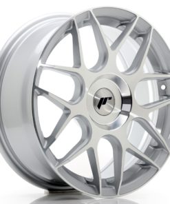 JR Wheels JR18 17x7 ET20-40 (Custom PCD) Machined Silver