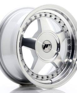 JR Wheels JR6 15x7 ET20-35 (Custom PCD) Silver Machined Face