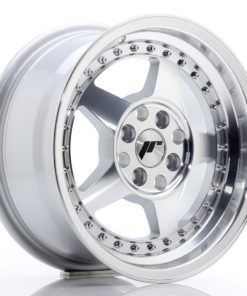 JR Wheels JR6 15x7 ET35 4x100/114 Silver Machined Face