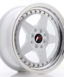 JR Wheels JR6 16x7 ET35 4x100/114 White w/Machined Lip
