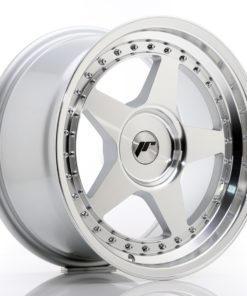 JR Wheels JR6 17x9 ET20-35 (Custom PCD) Silver Machined Face