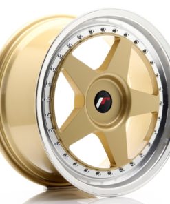 JR Wheels JR6 18x8,5 ET20-40 (Custom PCD) Gold w/Machined Lip