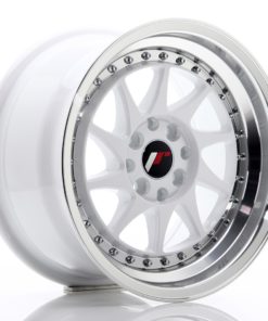 JR Wheels JR26 15x8 ET25 4x100/108 White w/Machined Lip