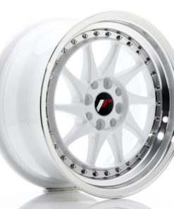 JR Wheels JR26 16x8 ET25 4x100/108 White w/Machined Lip
