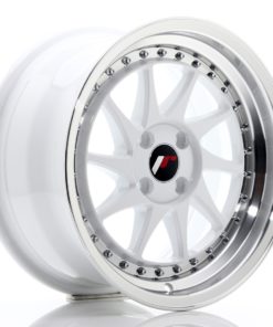 JR Wheels JR26 16x8 ET30 4x100 White w/Machined Lip