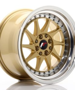 JR Wheels JR26 16x9 ET20 4x100/108 Gold w/Machined Lip