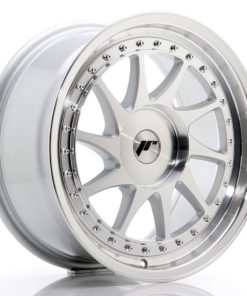 JR Wheels JR26 17x8 ET20-35 (Custom PCD) Silver Machined Face