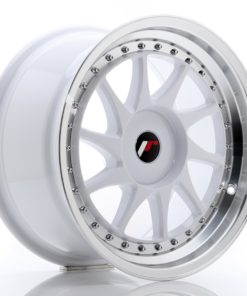 JR Wheels JR26 17x9 ET20-35 (Custom PCD) White w/Machined Lip