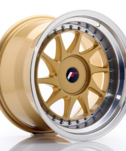 JR Wheels JR26 17x10 ET20-25 (Custom PCD) Gold w/Machined Lip