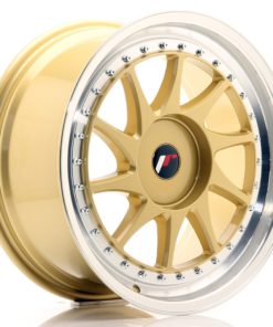 JR Wheels JR26 18x8,5 ET20-40 (Custom PCD) Gold w/Machined Lip