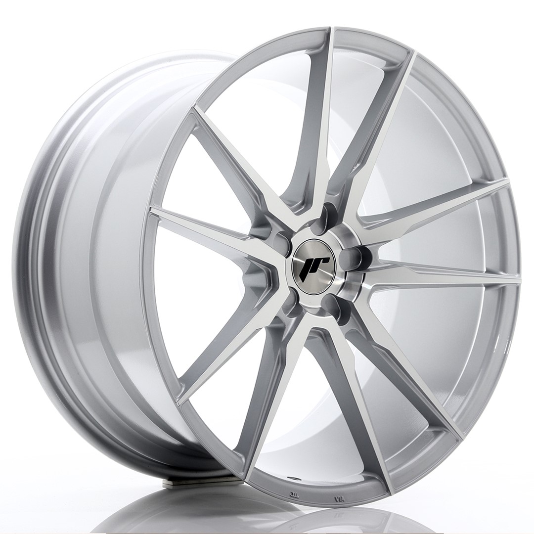 JR Wheels JR21 21x11 ET15-55 5H (Custom PCD) Silver Machined Face