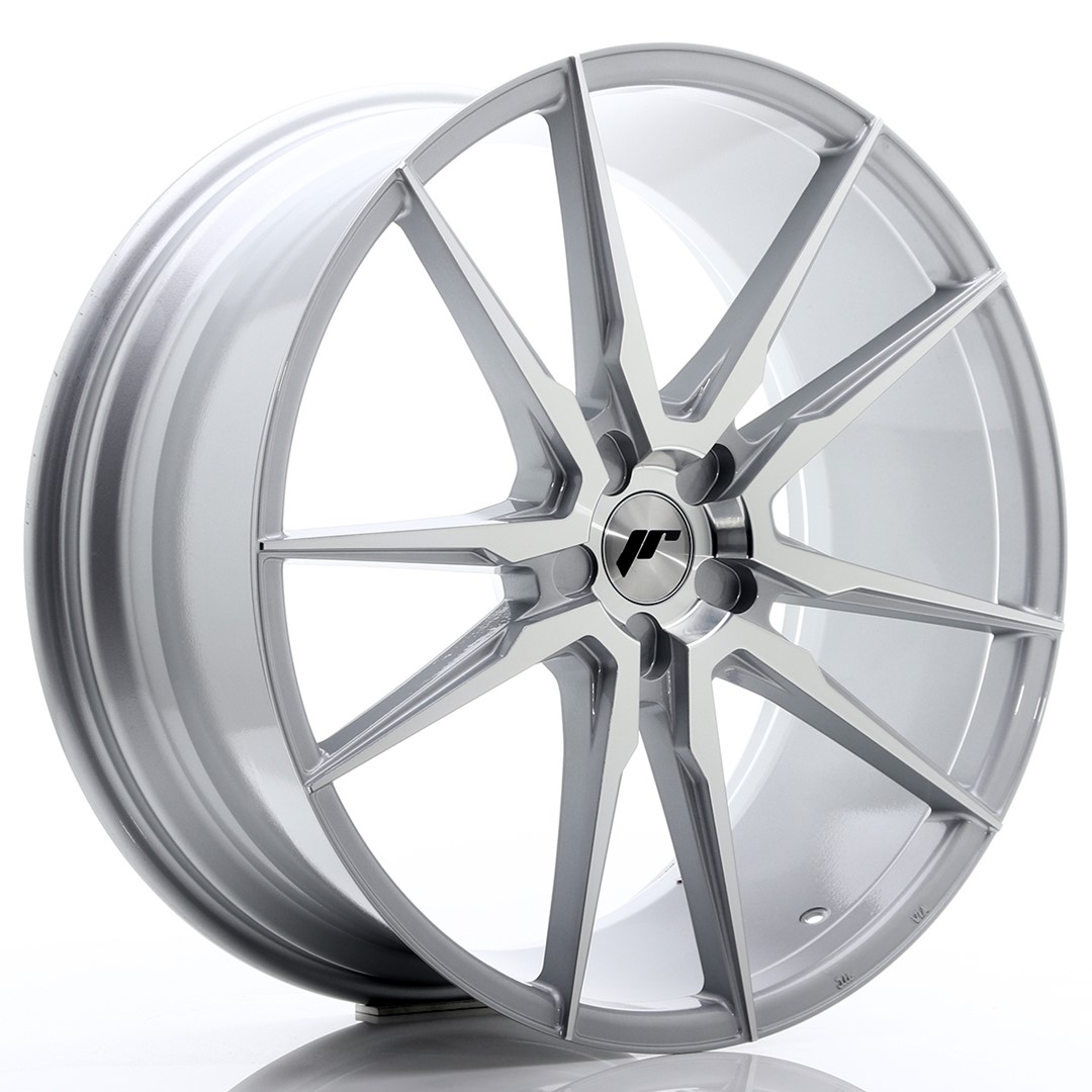 JR Wheels JR21 22x9 ET30-45 5H (Custom PCD) Silver Machined Face