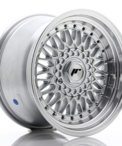 JR Wheels JR9 16x9 ET20 4x100/108 Silver w/Machined Lip+Silver Rivets