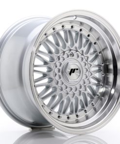 JR Wheels JR9 17x10 ET20 5x112/120 Silver w/Machined Lip+Silver Rivets