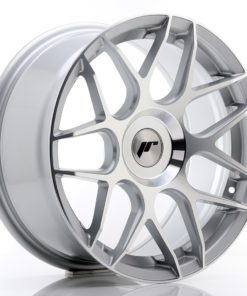 JR Wheels JR18 17x8 ET25-35 (Custom PCD) Machined Silver