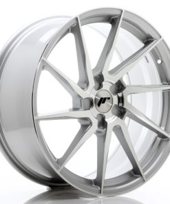 JR Wheels JR36 20x9 ET15-38 5H (Custom PCD) Silver Brushed Face